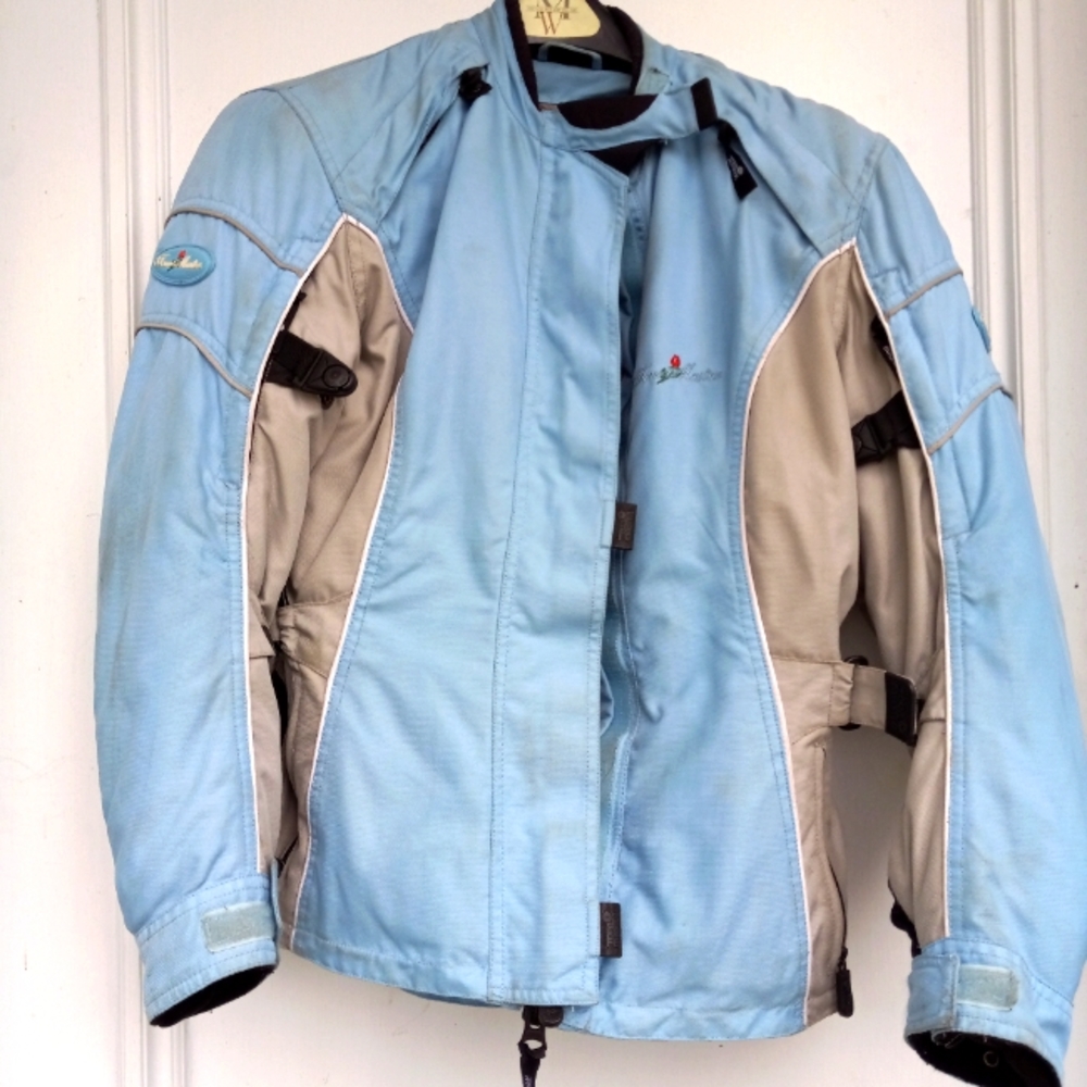 Motorcycle Jacket Blue size 10-12 Tourmaster Trinity